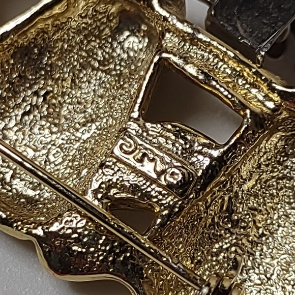 Vintage Gold Tone 3 Cows With Bells Brooch - Picture 12 of 13